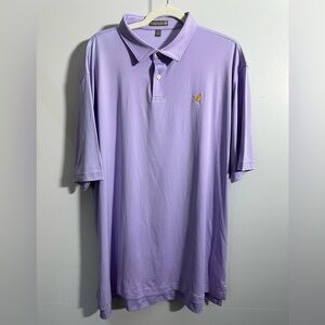 Peter Millar Summer Comfort Men's XXL Purple Briar’s Creek Golf Polo Shirt